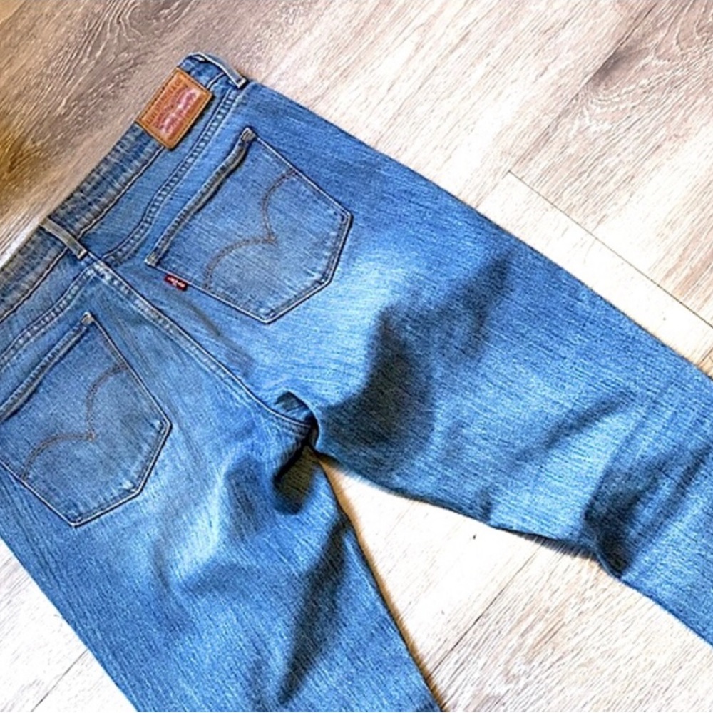 LEVI’S 711 Skinny - Denim Blue Jeans - Size 30 x 32 - Distress - Picture 6 of 10
